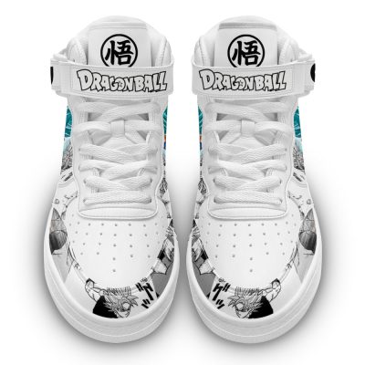 Goku Super Saiyan Blue Sneakers Air Mid Dragon Ball Shoes Mix Manga