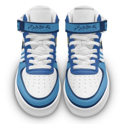 Blue Rose Sneakers Air Mid Black Clover Custom Anime Shoes